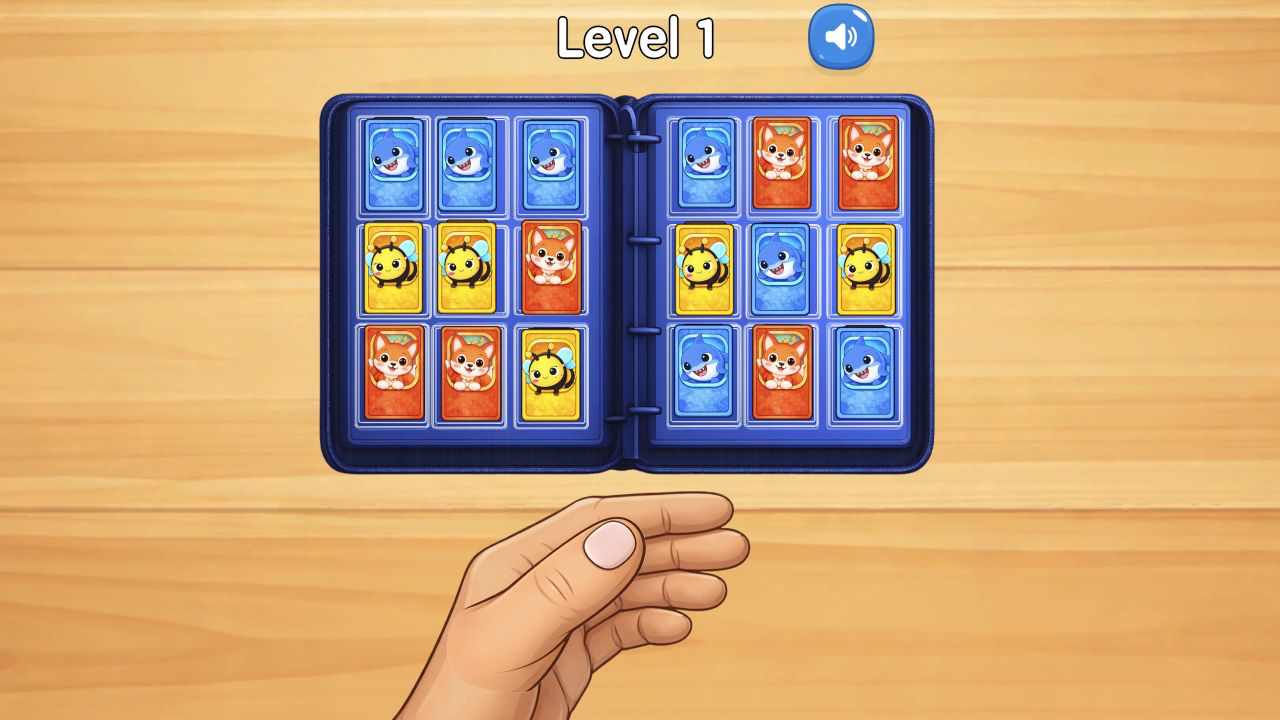 Pet Card Sort: Matching Cute Cards Without Filling the Board gameplay evidence captured by NovarGame